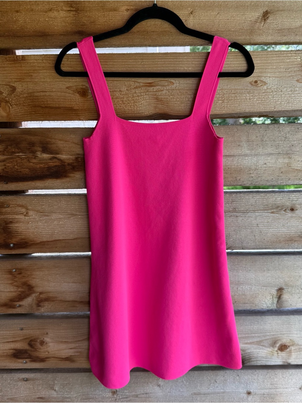 Zara hot pink knit dress | small